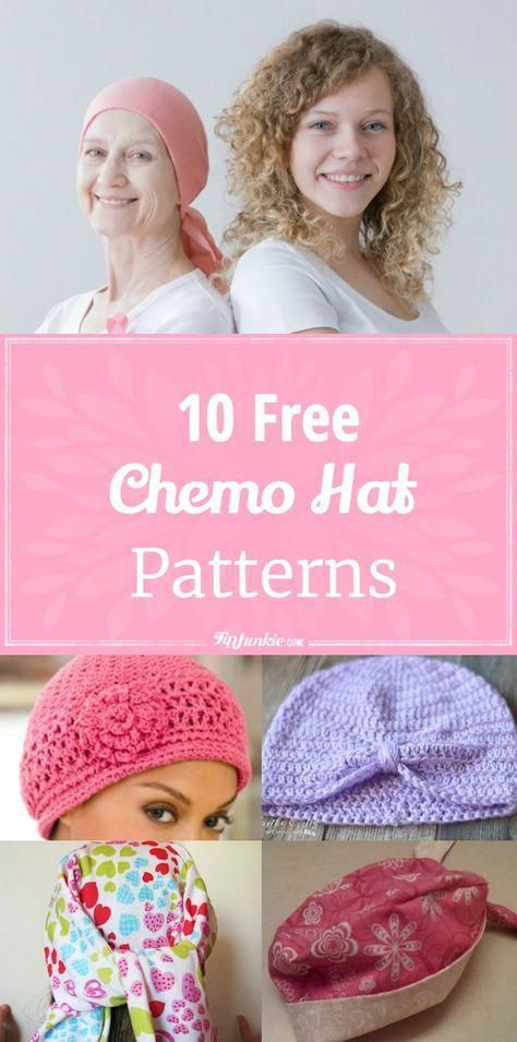 10 Easy Chemo Hat Patterns Free Via tipjunkie HealthAndFitnessTips 
