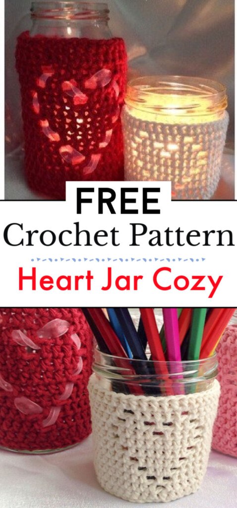 14 Crochet Mason Jar Cozy Free Pattern Crochet With Patterns