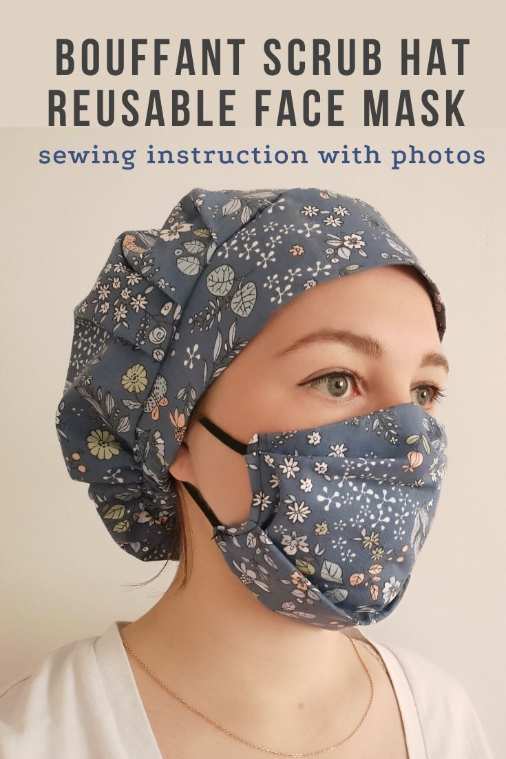 2-sewing-patterns-bouffant-surgical-cap-pattern-pdf-easy-etsy