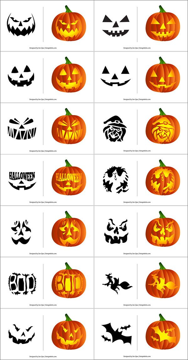 420 Free Printable Halloween Pumpkin Carving Stencils Patterns