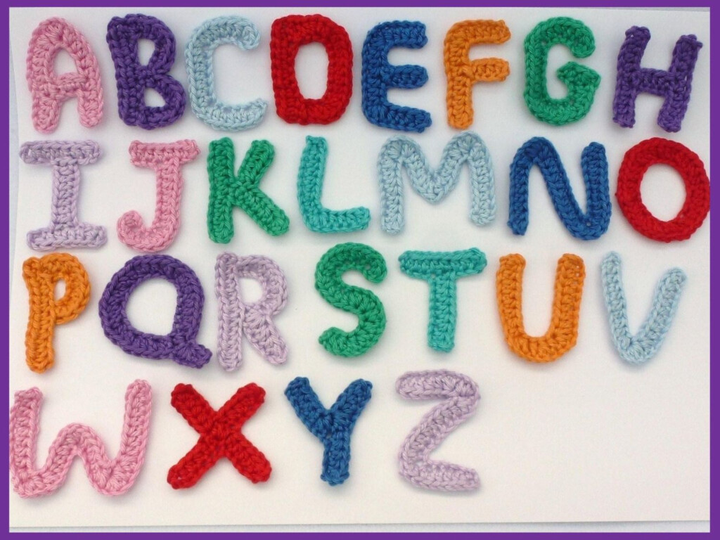 8 Applique Letters Crochet Applique 8 Crochet Letters Etsy Crochet 