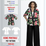 Adelica Pattern 1671 Super Plus Size Bathrobe Sewing Pattern PDF