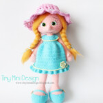 Amigurumi Blue Dress Doll Free Pattern Tiny Mini Design