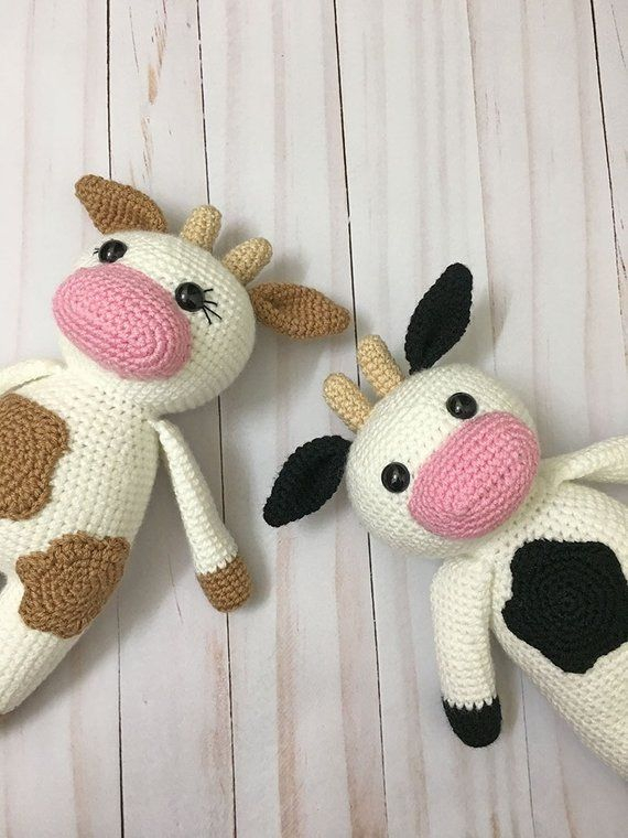 Amigurumi Cow Pattern PDF Instant Download Crochet Etsy Amigurumi 