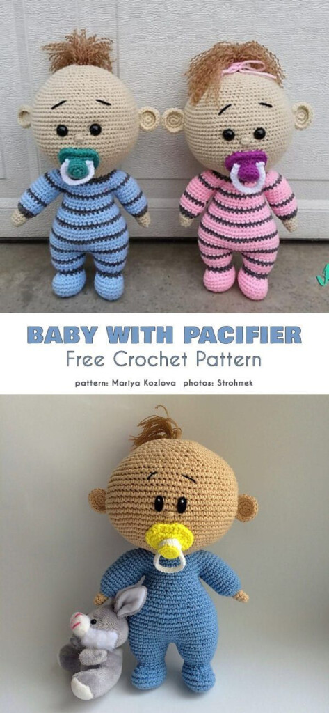 Baby Doll With Pacifier And Bassinet Free Crochet Patterns Crochet 