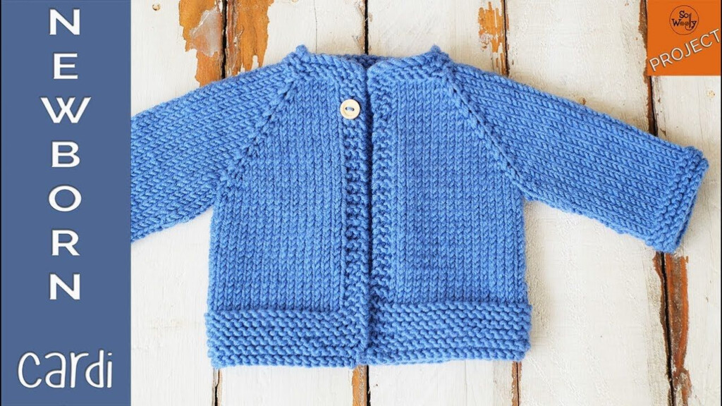 Baby Knitting Patterns How To Knit A Newborn Cardigan For Begi Baby 