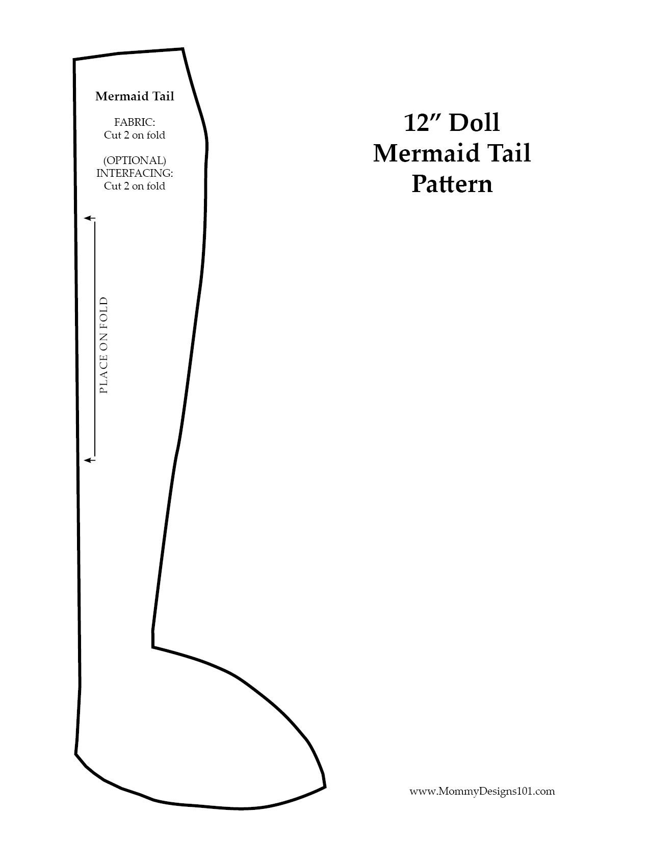 Barbie mermaid tail pattern printable jpg 1275 1651 Mermaid Tail 