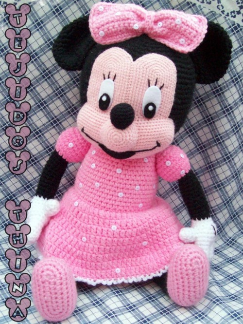 Beautiful Skills Crochet Knitting Quilting Minnie Mouse Amigurumi