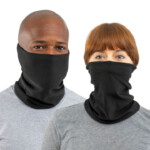 Black USA Face Mask Neck Gaiter 100 Made In The USA Gaiter Face