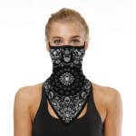 Costyle Face Bandana Neck Gaiter With Ear Loops Triangle Mask Scarf