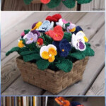 Crochet 3D Flower Bouquet Free Patterns Picture Instructions