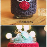 Crochet Christmas Mason Jar Cozy Free Patterns Holiday Gifts