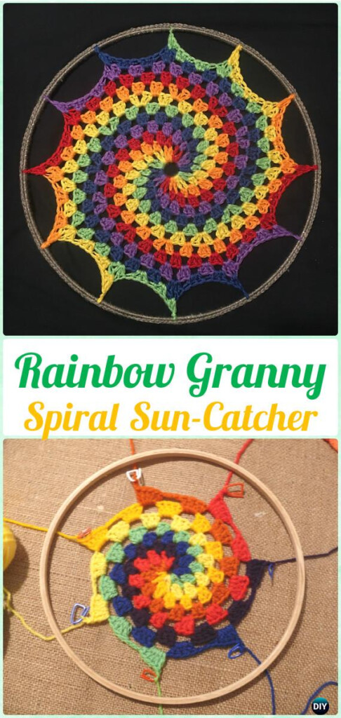 Crochet Dream Catcher SunCatcher Free Patterns