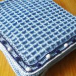 Crochet Pattern For Waffle Weave Baby Blanket By FlossiePotts On