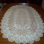 Crochet Pineapple Tablecloth Runner Oval Rectangle 75 Etsy