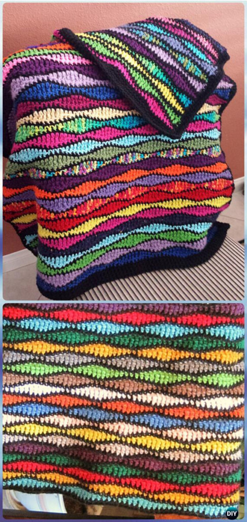 Crochet Rainbow Blanket Free Patterns