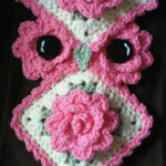 Crochet Rose Owl Potholder Pattern Only