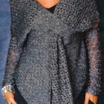 Crochet Tunic PATTERN Crochet Party Wrap With High Cuffs not Mittens