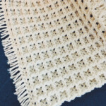Crochet Waffle Stitch Blanket With Fringe I Can Crochet That
