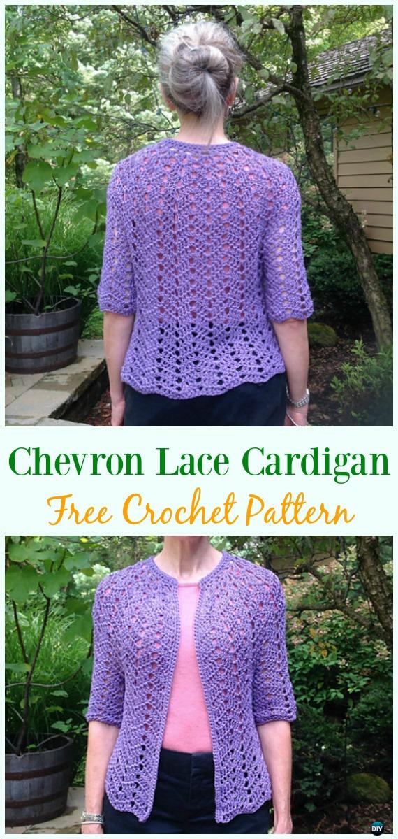 Crochet Women Summer Jacket Cardigan Free Patterns