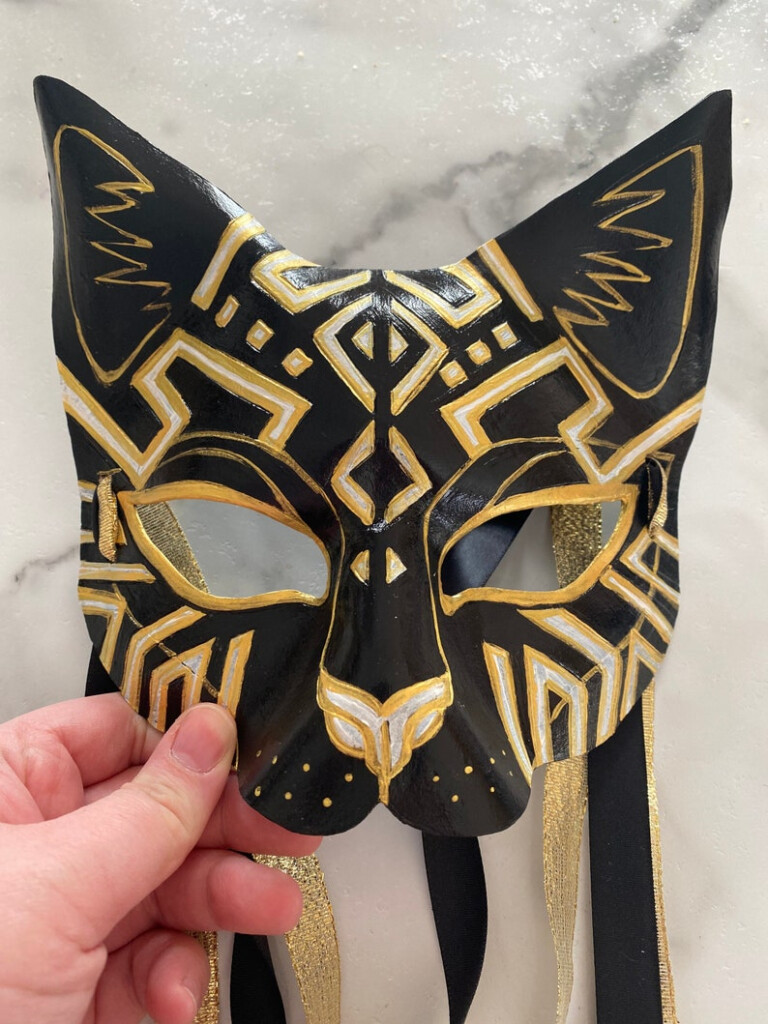 Custom Leather Cat Mask Made To Order Etsy