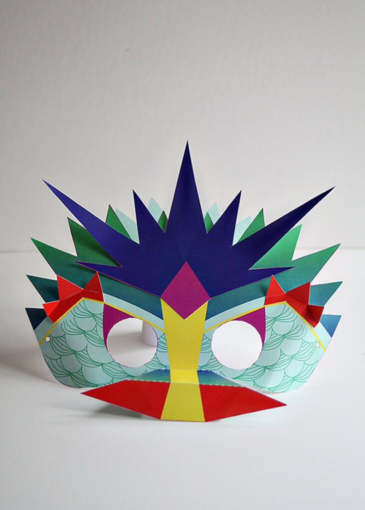 Daring Dragon Mask Instant Paper Craft Printable Mask Etsy UK