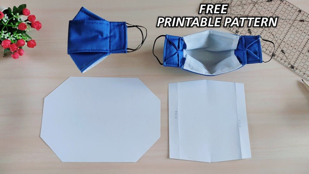 DIY 3D Face Mask With Filter Pocket Free Printable Pattern YouTube 