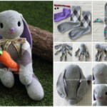 DIY Adorable Long Ear Sock Bunny Free Sew Pattern Tutorial Sock