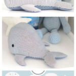DIY Fabric Whale Plush Free Sew Patterns 3 Sizes Fabric Art DIY