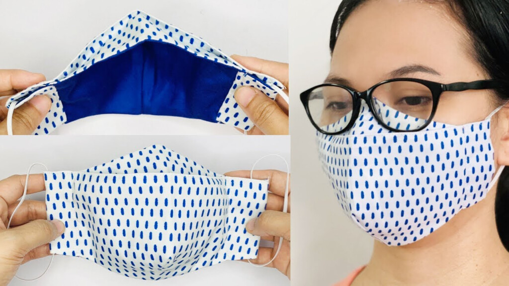 DIY Face Mask NO FOG On Glasses Face Mask Sewing Tutorial YouTube