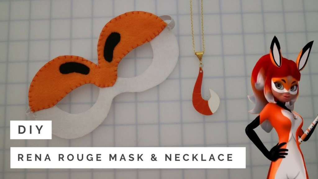 DIY Rena Rouge Mask Necklace Yesenia Rena Rouge Ladybug Art 