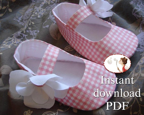 Easy Baby Shoes Sewing Pattern PDF Printable Tutorial