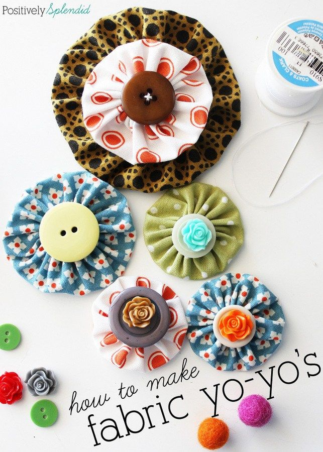 Easy Fabric Yo Yo Tutorial With Free Printable Templates Owl Sewing 