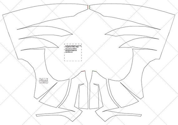 Easy Spider Man V 1 Faceshell Mask For Cosplay PDF Template Etsy 