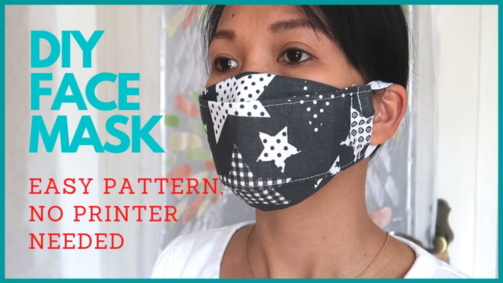  ENG SUB 3D FACE MASK FACE MASK WITH FILTER FREE PATTERN YouTube