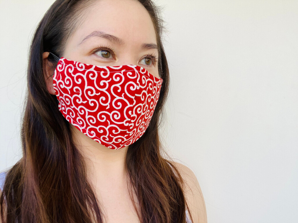 Fabric Face Masks 3D Origami Style Or Face Mask With Filter