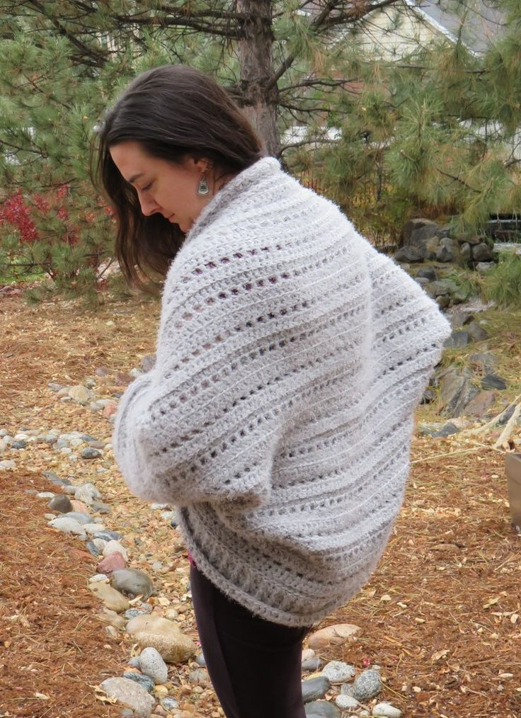 First Snow Cocoon Shrug Crochet Pattern Printable Hooked By Kati 