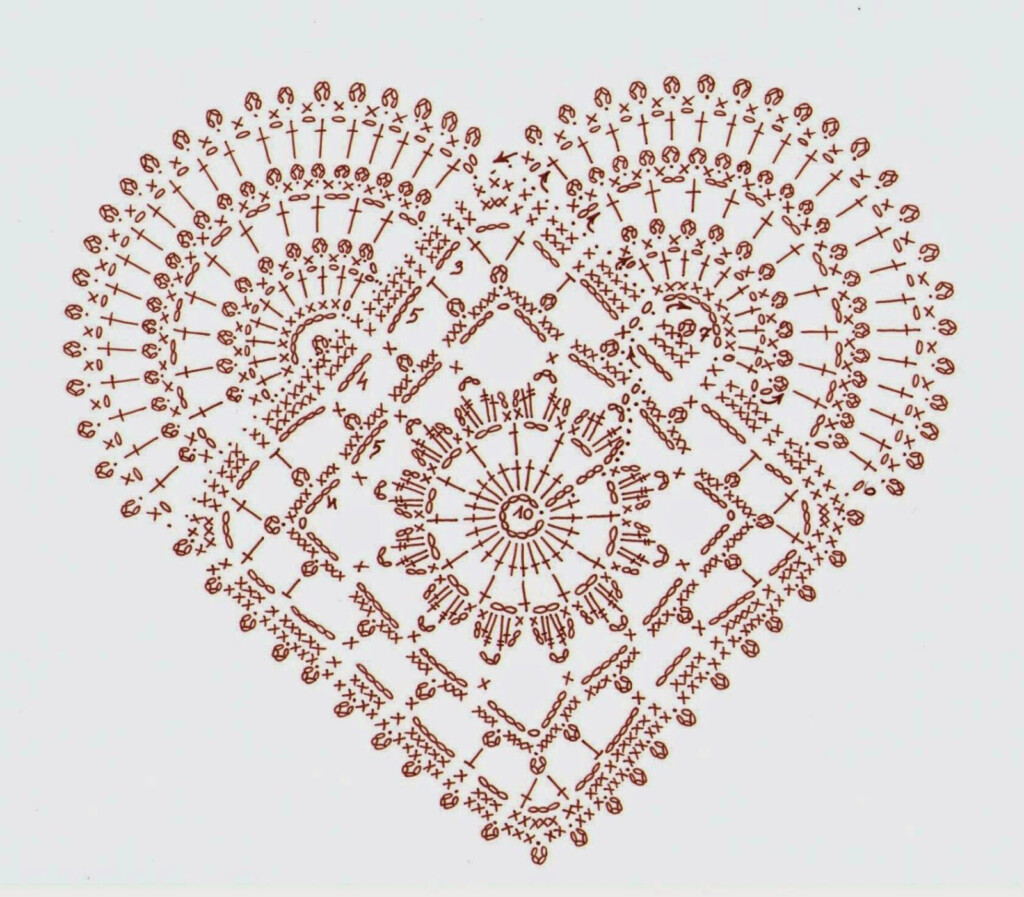Free Crochet Diagram Motifs For Hearts Crochet Kingdom