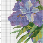 Free Cross Stitch Pattern Irises DIY 100 Ideas