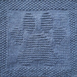Free Knitting Pattern Paw Print Washcloth Or Dishcloth Or Afghan Square