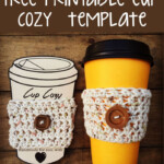 Free Printable Cup Cozy Template Printable Cups Crochet Labels