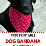 Free Printable Dog Bandana Pattern Easy Sewing Tutorial Dog Bandana