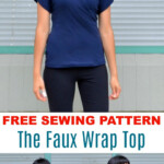 FREE SEWING PATTERN The Faux Wrap Top Pattern On The Cutting Floor