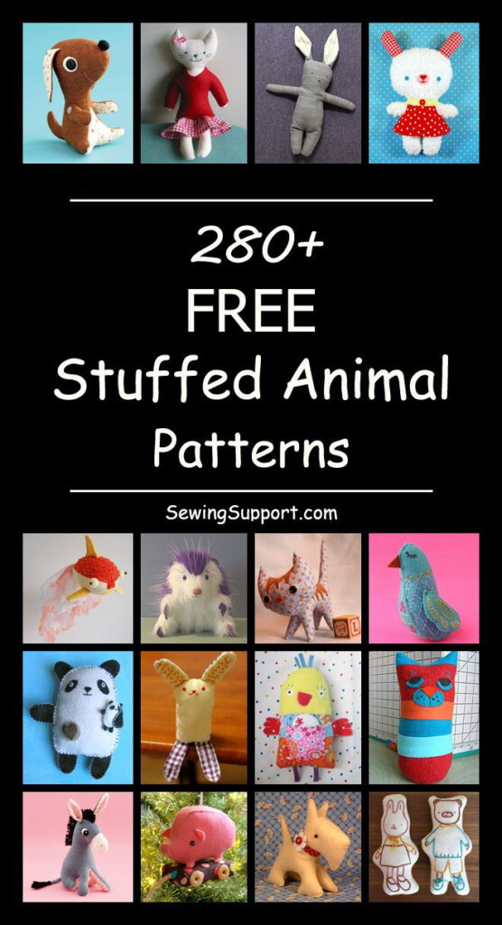 Free Stuffed Animal Patterns Stuffed Animal Patterns Diy Sewing 