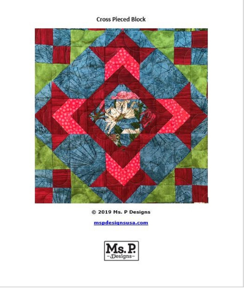God s Eye PDF Pieced Quilt Block Pattern Etsy