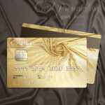 Golden Style Design For The Credit Loyalty Or Membership Card Elegant