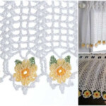 Gorgeous Crochet Curtain With Flower Stitch Easy Free Written Pattern