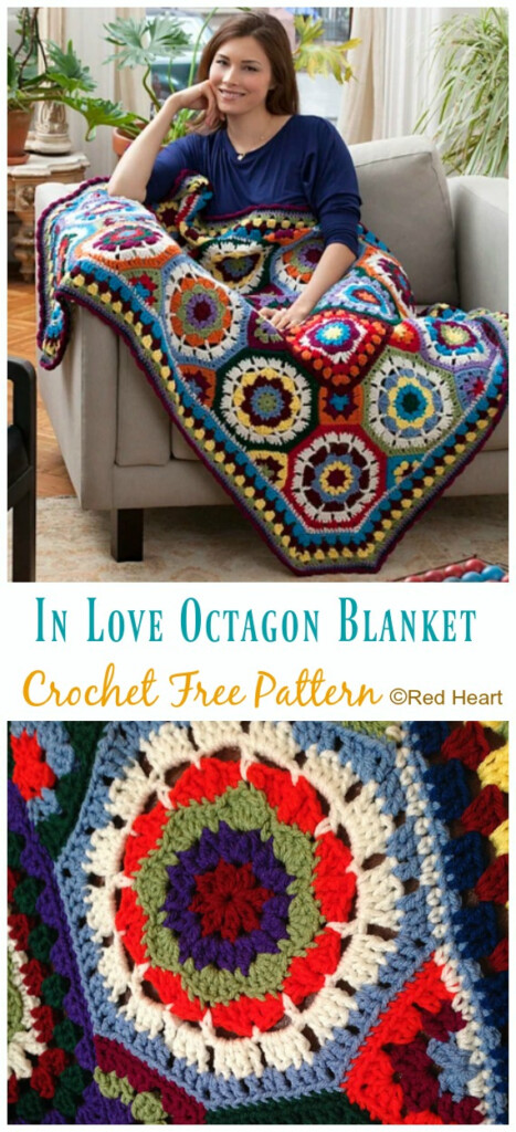 Gypsy Wagon Octagon Blanket Crochet Free Patterns Crochet Knitting