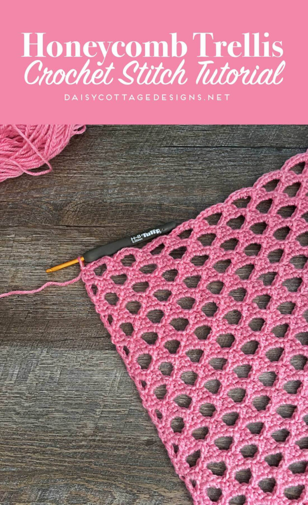 Honeycomb Trellis Stitch Free Crochet Pattern Styles Idea