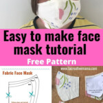 How To Make A Face Mask Tutorial DIY Sewing Step By Step Easy To